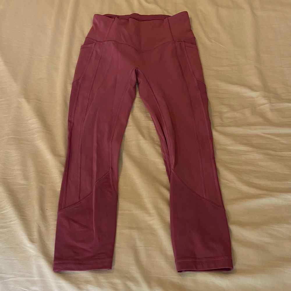 High-Rise Active Leggings in Mauve